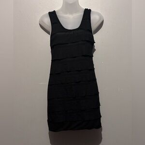 Y2K Miley Cyrus & Max Azria Black Ruffled Tank Top